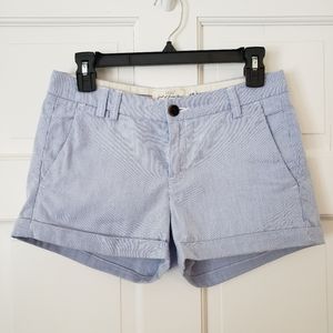 H&M Pinstripe Blue Shorts Sz 4